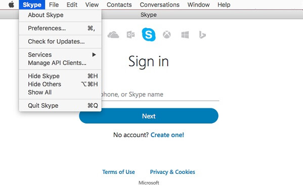 completely uninstall skype for business mac